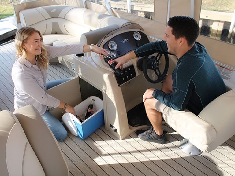 People riding on a Scarab Jetboat