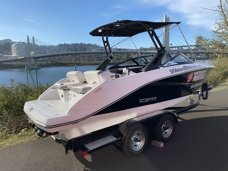 People riding on a SeaDoo